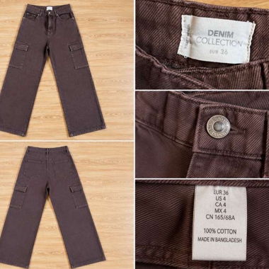 Pantaloni cargo marroni