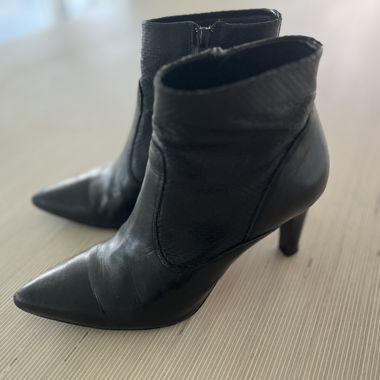 Genuine leather ankle boots