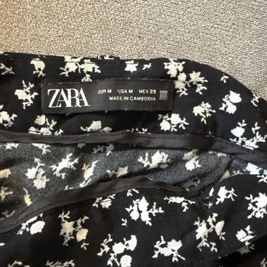 Zara Floral Skirt with Shorts, with Tie Band