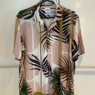 Camicia ZARA a maniche corte con motivo