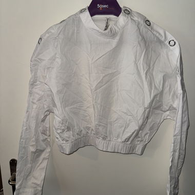 White Cropped Shirt