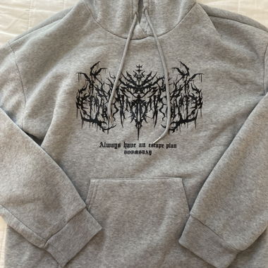 Oversize grey hoodie 