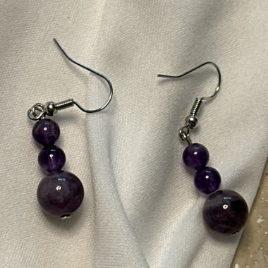 Boucles d’oreilles améthyste 