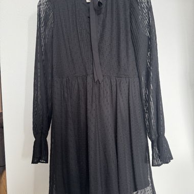 Orsay schwarzes Chiffonkleid Grösse 34
