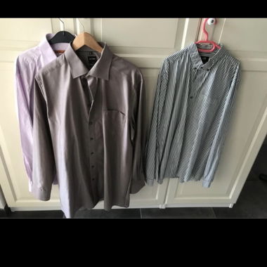Lot de 3 chemises homme manches longues