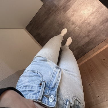Hellblaue Jeans