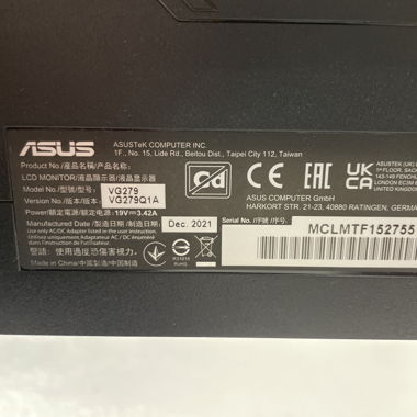 Moniteur ASUS VG279Q1A