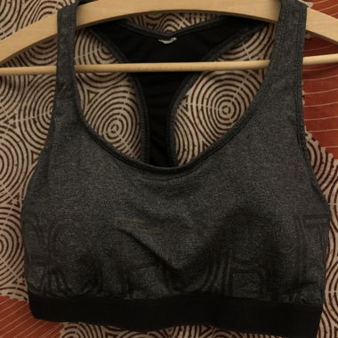 Reggiseno sportivo grigio scuro