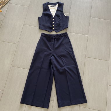 Set elegante Zara con gilet