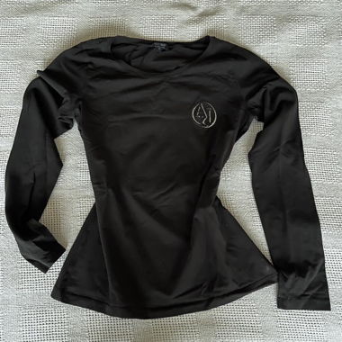 Armani Jeans Long-Sleeve Top black Size 38