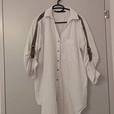 ZARA White Shirt with Shoulder Straps