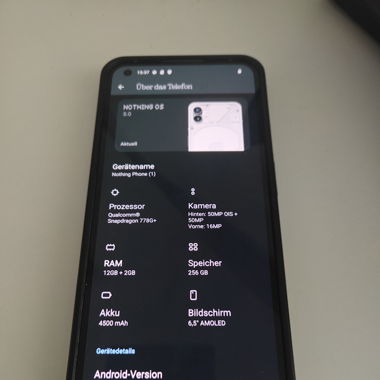 NothingPhone1 256GB/12 GB RAM Stecker Kabel-Xiaomi