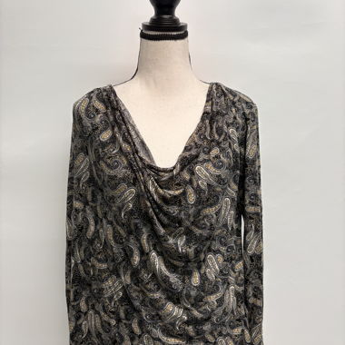 InWear Paisley Shirt aus Viskose S grau beige