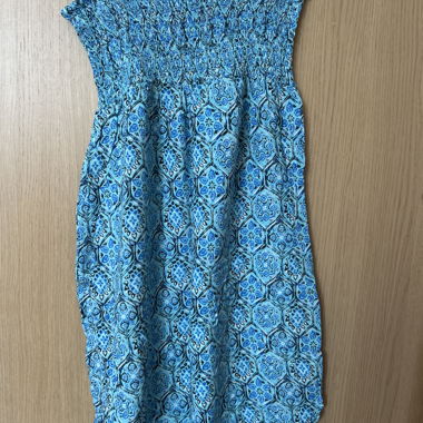 Jupe bleu à motif 