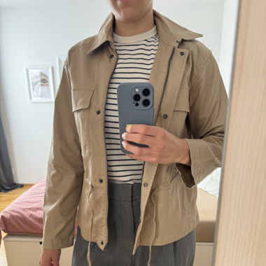 beige Frühlingsjacke