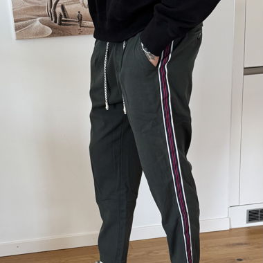 Pantaloni chino Berna verde scuro