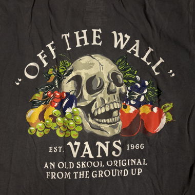 VANS Off The Wall T-Shirt Skull Grafik S