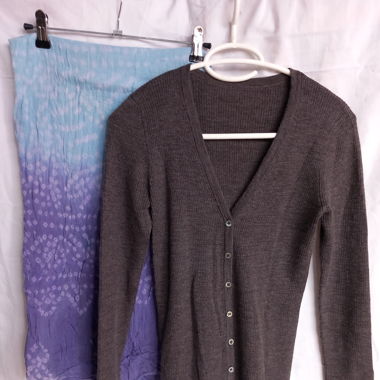 Cardigan avec un foulard Hippie Boho