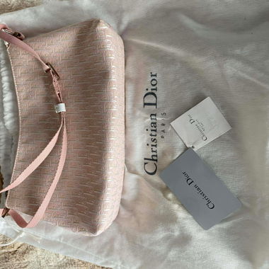 Christian Dior Clutch rosa Monogramm