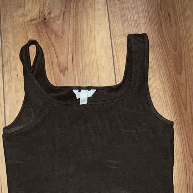 Braunes Crop Top