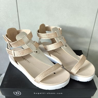 Bugatti Damen Sandale Sandalette Rosé Gr.36 - NEU