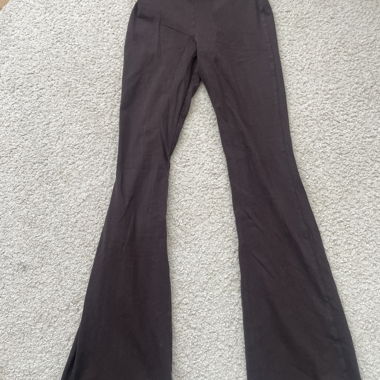 Leggings taille haute marron foncé