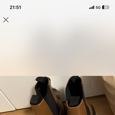 Leder Stiefel Braun mit Absatz