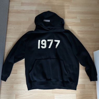 Sweat à capuche Essentials 1977 noir