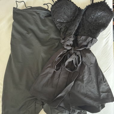 Completo lingerie nero