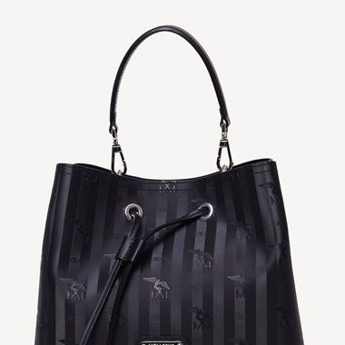 MM Beuteltasche GRABS schwarz/silber, VP 769