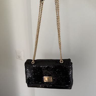 sac bandoulière strass