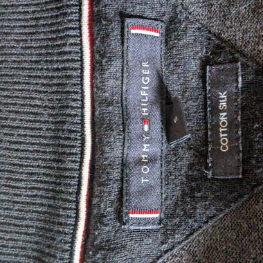 Black knitted cardigan (zip) Tommy Hilfiger S
