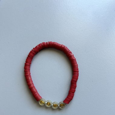 Bracelet rouge brique Love