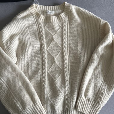 H&M Strickpullover creme