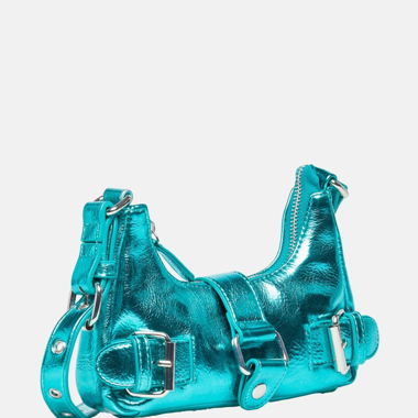 Núnoo Helena Bag – Metallic Türkis