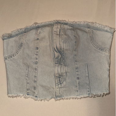 Light Blue Denim Top