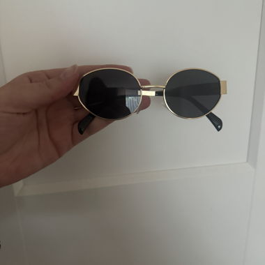 Runde Sonnenbrille gold