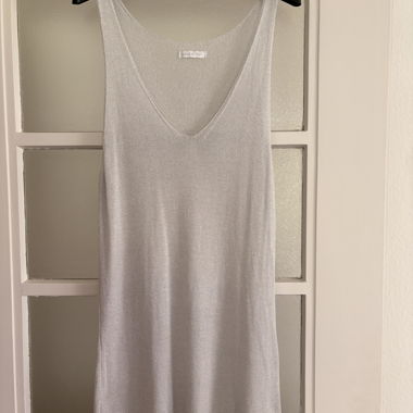 Silbernes Tanktop