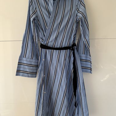 Gestreiftes Hemdblusenkleid