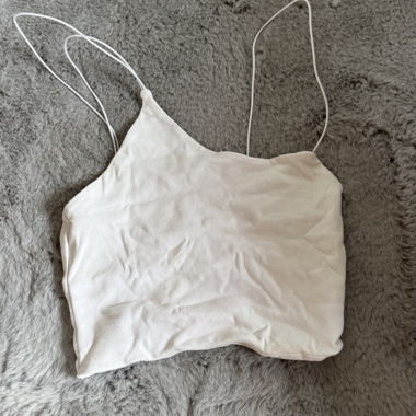 Top corto Zara bianco