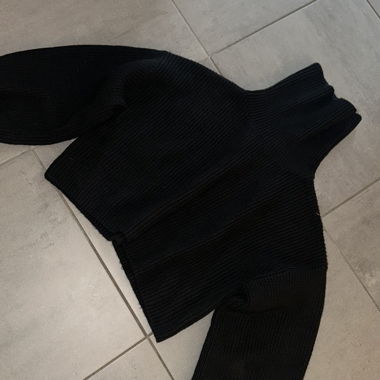 Monki black knit sweater L