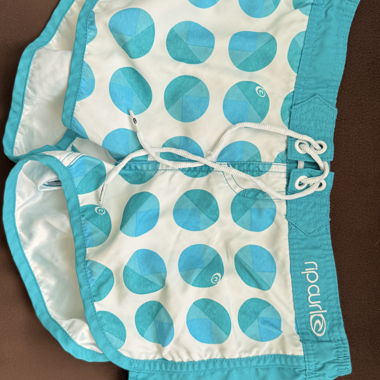 Short de bain Rip Curl bleu et blanc