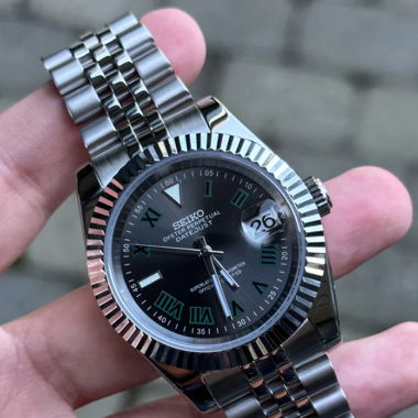 Seikmod Black Roman Datejust – NH35 Auto – 40mm