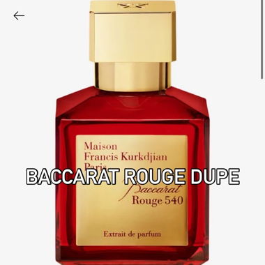 Baccarat Rouge Dupe