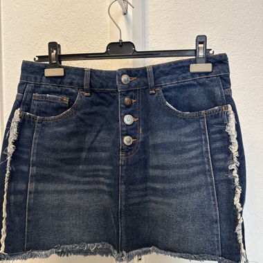 Gonna in denim blu scuro