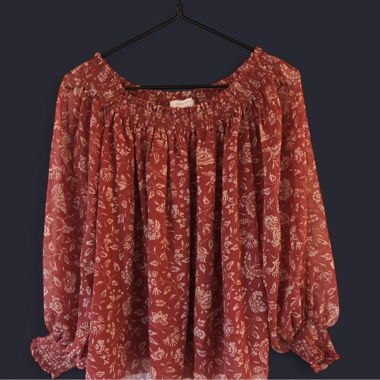 Bluse rot-koralle