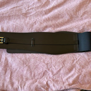 Wide Corset Waist Belt Black Shaping Belt