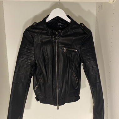 Black Faux Leather Jacket