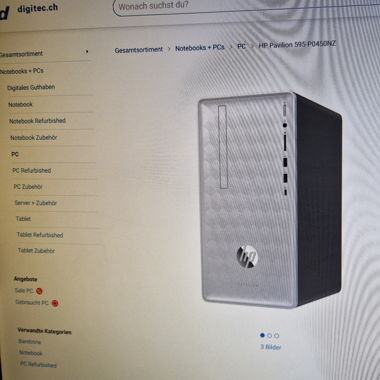 Pc  HP pavilon mit acer monitor 