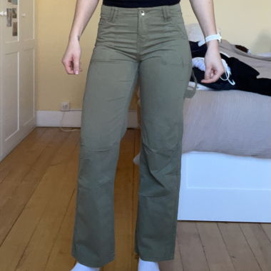 Pantalon cargo vert